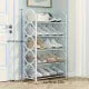 COMFORT ZOON 4-5 Layer Shoe Rack Multifunctional Book Rack Accessories Rack for Home and Office Durable Non Breakable Shoe Organizer Stainless Steel Layer Imported Shoe Rack Easy Assembly (Check variations then place order shukrya)