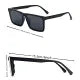 1 Pair Fashionable Black TR Frame Fashion Glasses - Casual Multifunctional Style with Durable Metal Hinges, Perfect for Beach Travel and Outdoor Activities, Ideal Gift Choice Ratings 13