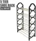 COMFORT ZOON 4-5 Layer Shoe Rack Multifunctional Book Rack Accessories Rack for Home and Office Durable Non Breakable Shoe Organizer Stainless Steel Layer Imported Shoe Rack Easy Assembly (Check variations then place order shukrya)