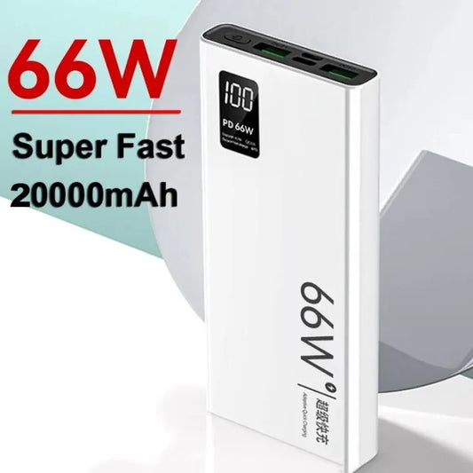 30000mAh 66W Fast Charging Power Bank with Digital Display | High Capacity Portable Charger | Dual Input Output | Travel Safe | Charging Portable Laptop Charger, PD 3.0 7-Port Battery Bank for MacBook, iPad, HP, Notebook, Samsung, iPhone,