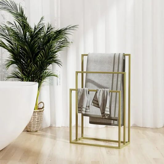 Standing Towel Rack | Industrial Loft Towel Stand | Unique Towel Hanger towel Rail Towel hanging stand 3 Steps Pakistan bean bag