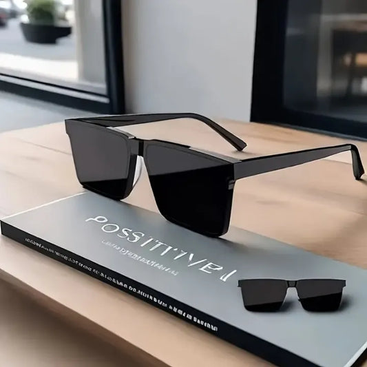 1 Pair Fashionable Black TR Frame Fashion Glasses - Casual Multifunctional Style with Durable Metal Hinges, Perfect for Beach Travel and Outdoor Activities, Ideal Gift Choice Ratings 13
